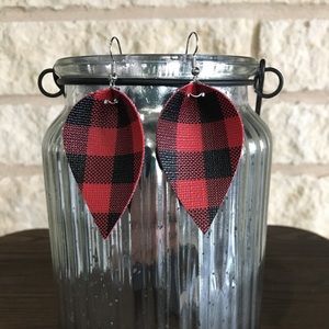 Buffalo plaid earrings